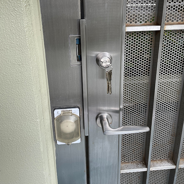 新しいシリンダーを取り付けました。